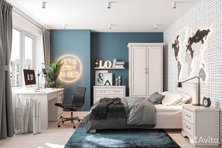 Тумба прикроватная Стилиус (Stylius) B169-KOM2S, л