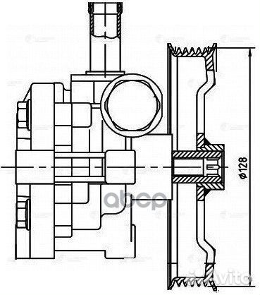 Насос гур mitsubishi lancer X (07) /outlander