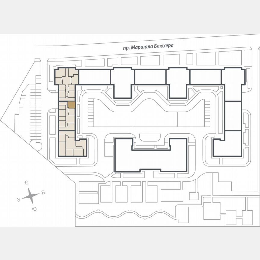 1-к. квартира, 38,9 м², 4/10 эт.
