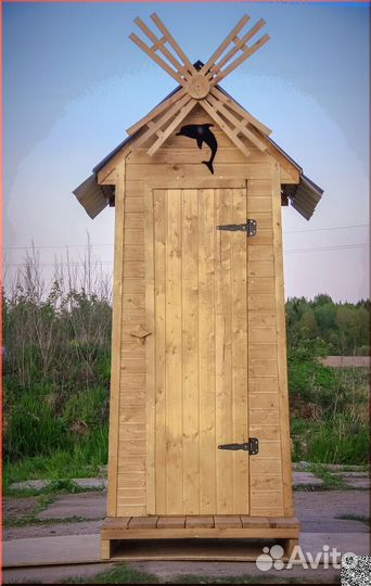 Дачный туалет с установкой