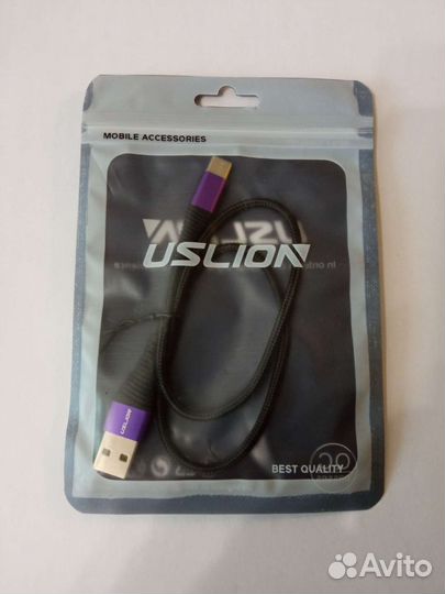 Кабель USB Type-C Uslion 0.5/1/2 м