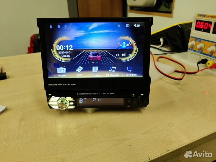 Магнитола 1 din с экраном 7 дюймов