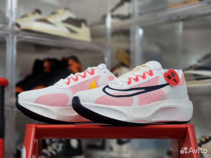 Кроссовки Nike Zoom Fly 5 White Bright Crimson