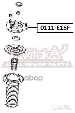 Опора переднего амортизатора 0111E15F asva