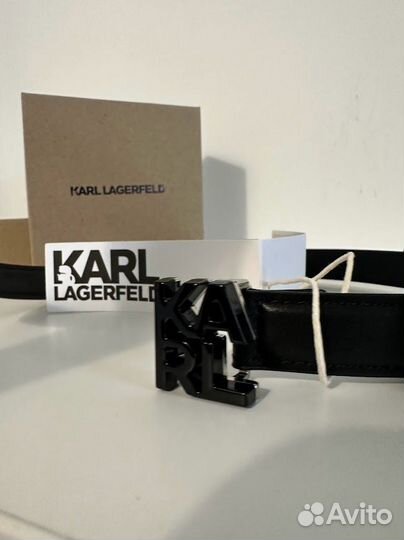 Karl lagerfeld ремень кожаный (оригинал)