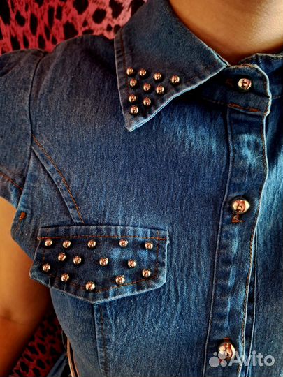 Джинсовое платье