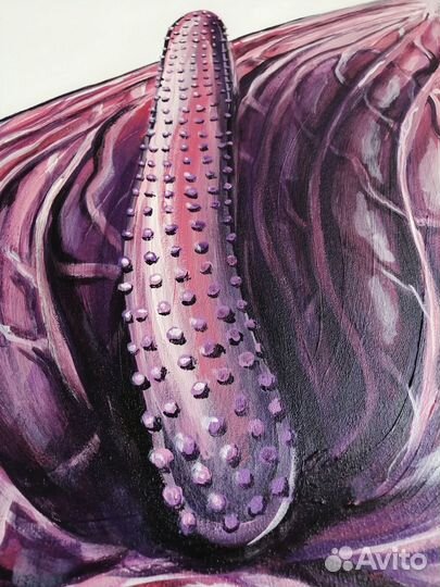 Картина цветок / современные картины / эротика