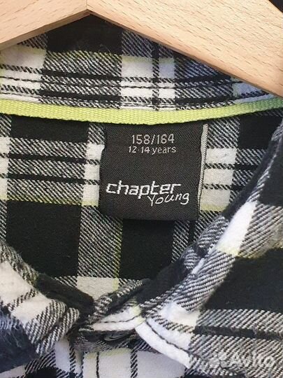Байковая рубашка chapter на мальчика 158 см