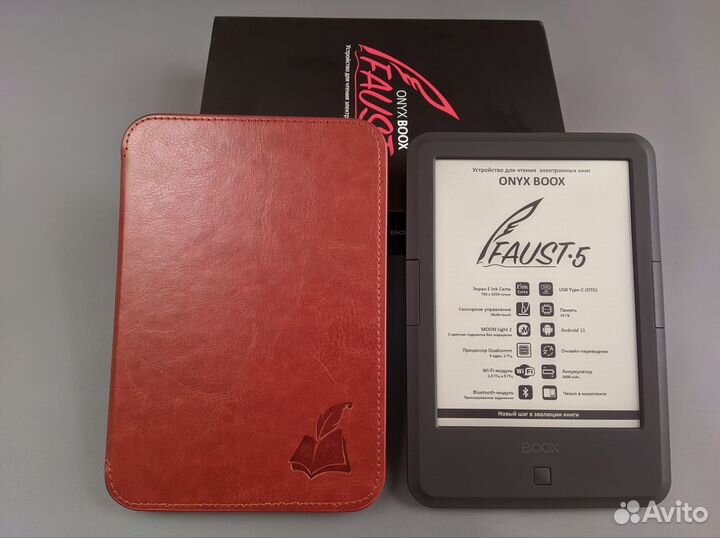 Onyx Boox Faust 5 (16Гб, Android 11, audio)