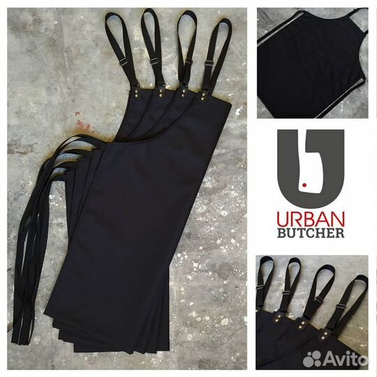 Фартук черный классический