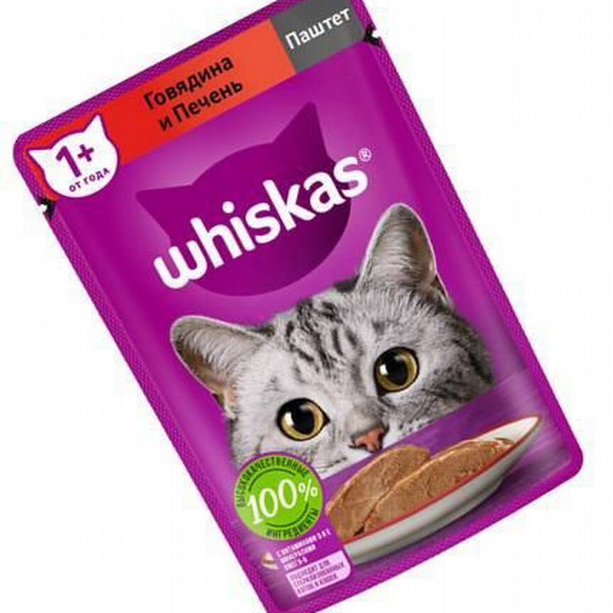 Влажный корм для кошек вискас Whiskas