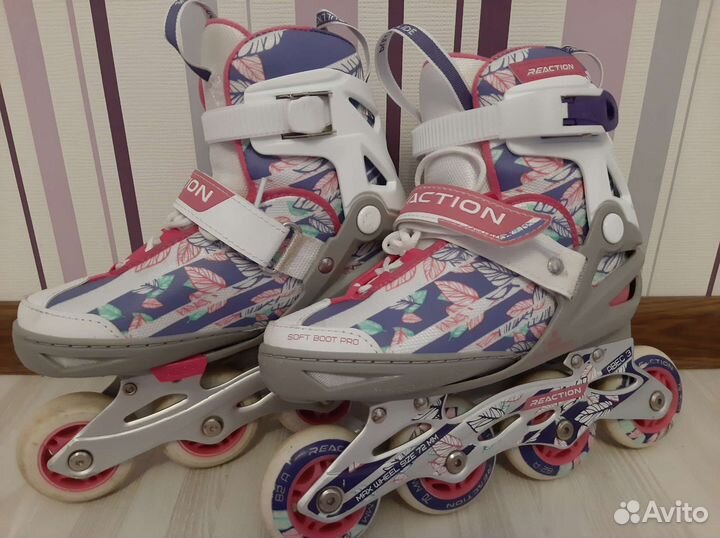 Ролики детские Reaction Rainbow