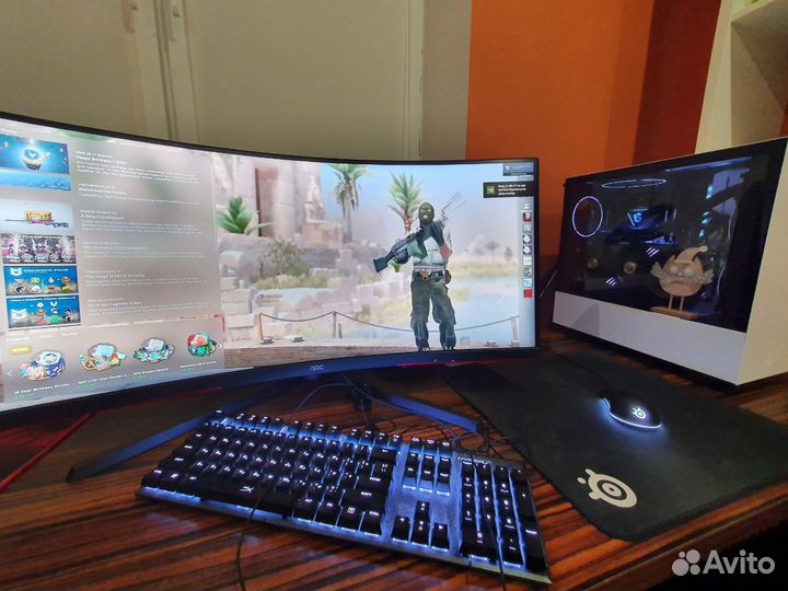 Игровой монитор AOC CU34G3S (3440x1440, 165гц)