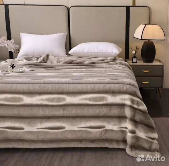 Плед мягкий кролик зима