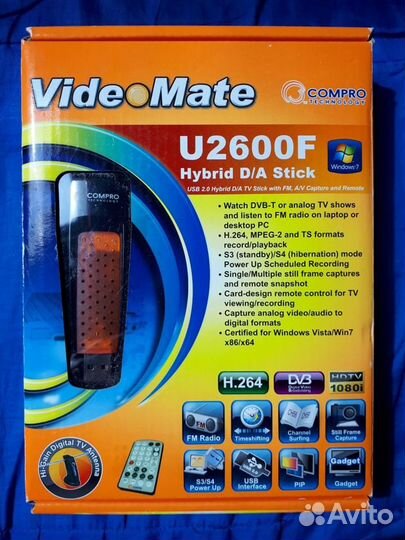 Тв-тюнер VideoMate U2600F
