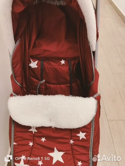 Детские санки-коляска с колесами