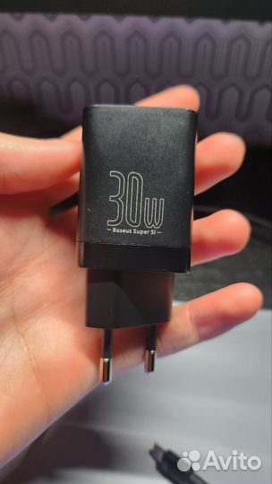 Быстрая зарядка baseus на 30w с проводом