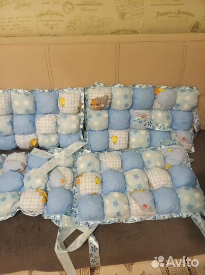 Бортики в кроватку новые