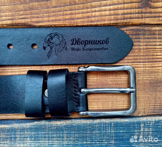 Ремень с гравировкой. Из Натуральной Кожи