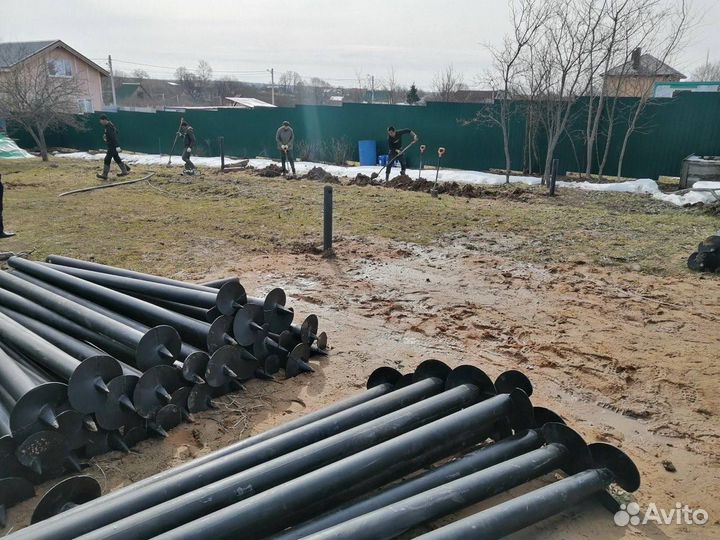 Винтовой фундамент под ключ