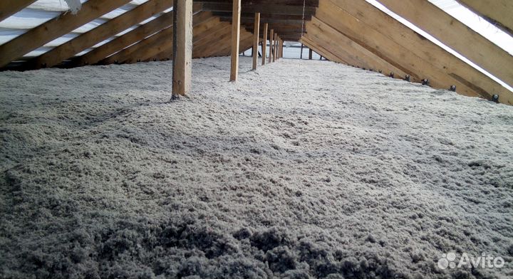 Эковата - утеплитель для стен, кровли, перекрытия