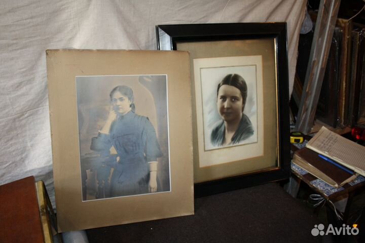 Портрет. Старинный. Рама, картина