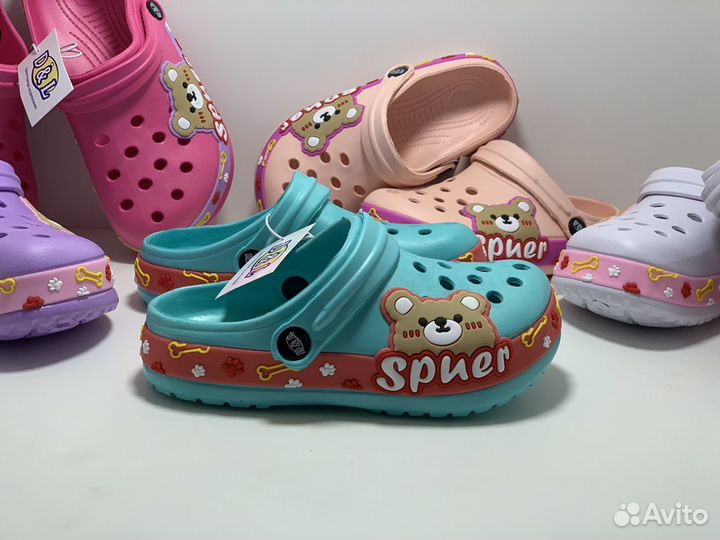 Шлепки тапки детские Crocs (с 30 по 35)