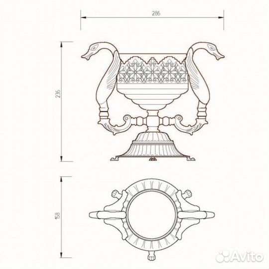 Мыльница Migliore Luxor 26218 золото