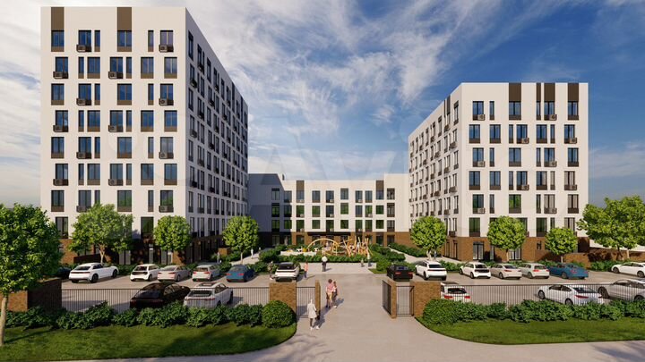 Своб. планировка, 43,2 м², 4/9 эт.