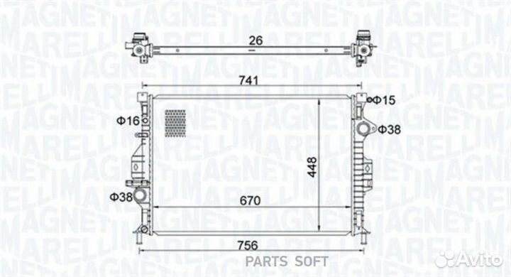 Magneti marelli 350213157700 Радиатор системы охла