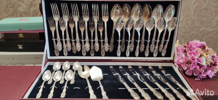 Столовый набор мельхиор