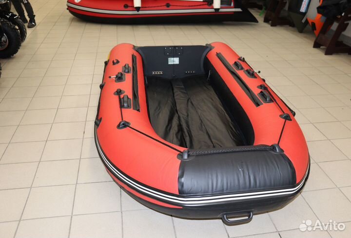 Лодка драккар 3600 нднд hant-PRO красно-черная