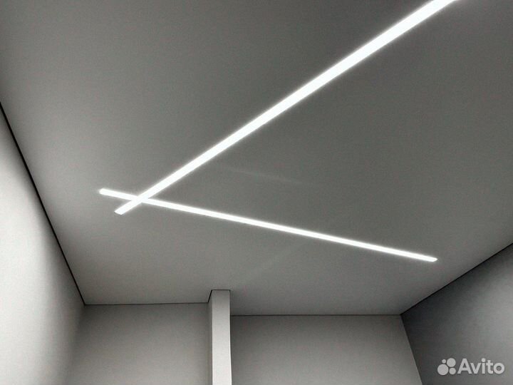 Натяжные потолки / Натяжные потолки с освещением