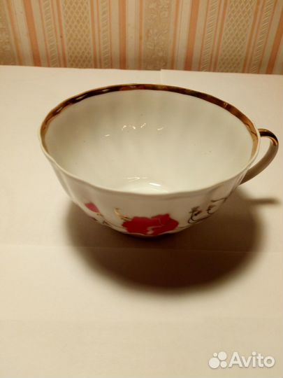 Чайная пара, фарфор. Дулево