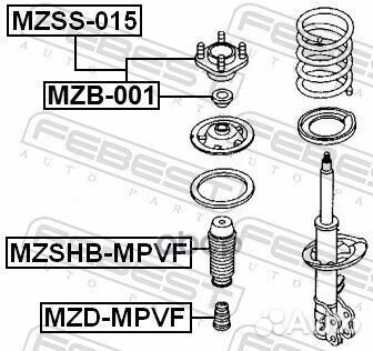 Опора амортизатора mazda 626 GF 97- переднего (с