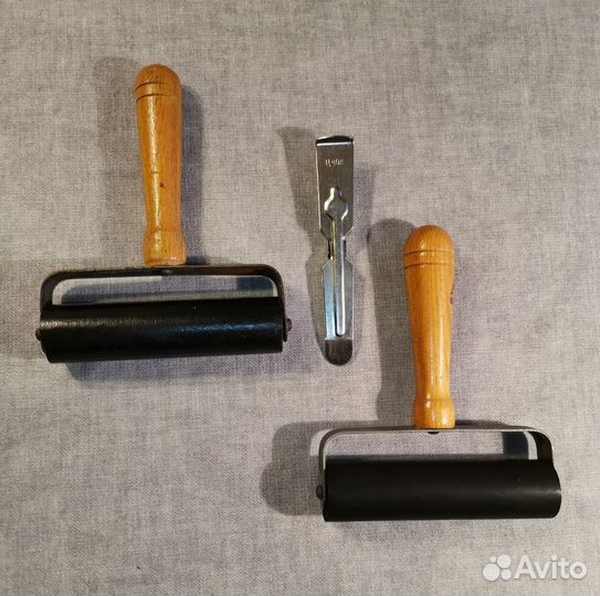 Лотки, валики и пинцет для фото СССР