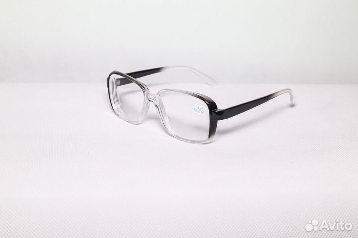 Очки для зрения с диоптриями -3 (черные)