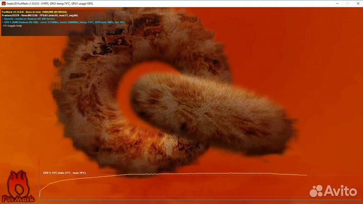 Видеокарта RX 580 8gb Asus Dual