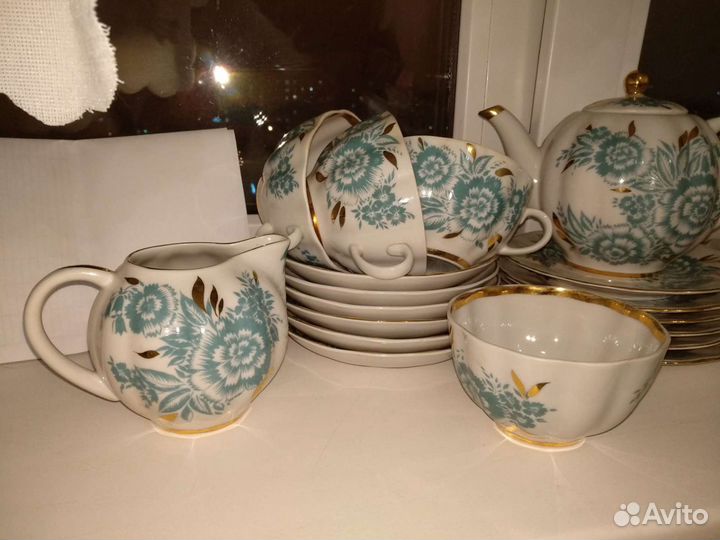 Сервиз чайный Гвоздичка Лфз редкость