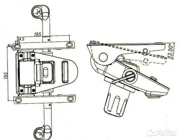 Кресло на запчасти: мултиблок, крестовина, ролики