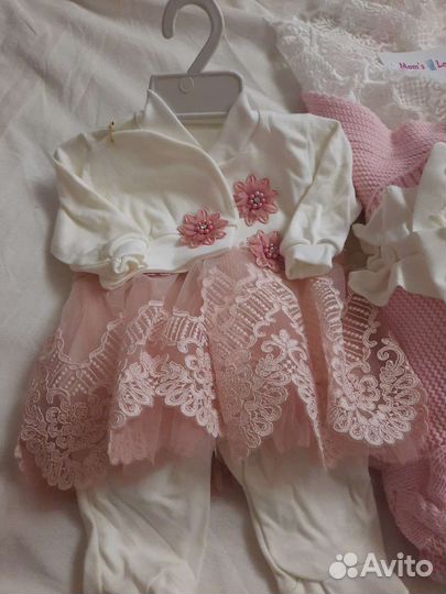 Конверт и платье на выписку 5 предметов