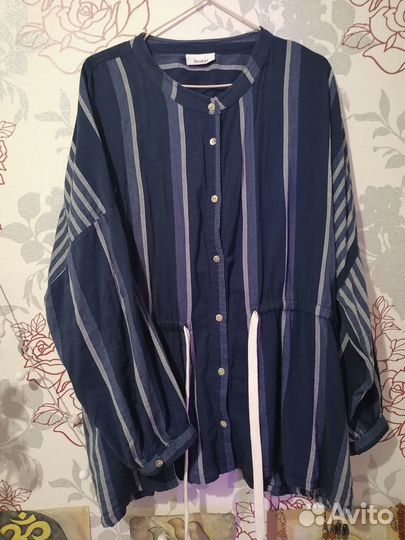 Блузка рубашка хлопок XL