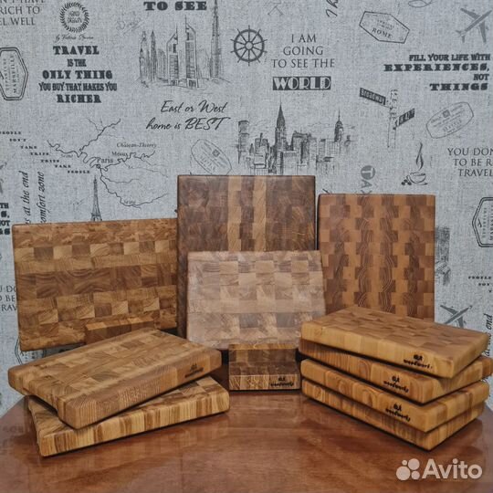 Торцевая разделочная доска из дуба