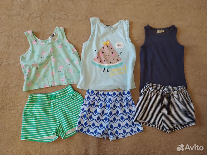 Пакет летних вещей для девочки 92-98 см Next Zara