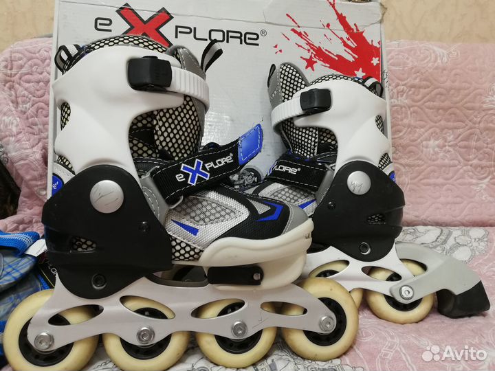 Роликовые коньки детские раздвижные