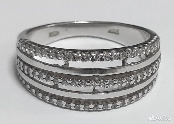 Кольцо серебро 925 пр. вес 2,92 гр. р-р 16,5