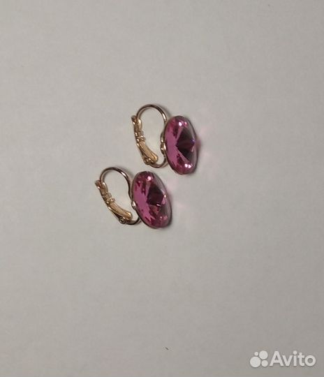 Серьги с кристалами swarovski