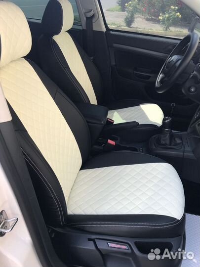 Чехлы из экокожи Ромб Skoda Octavia A5 Автопилот