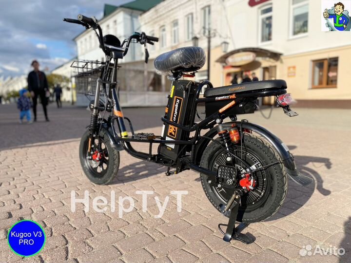 Электровелосипед Kugoo V3 PRO вер. 2024 м.г. новый
