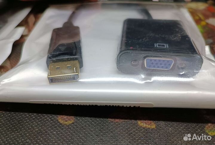 Переходник DVI-D - VGA, Display port - VGA